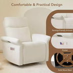 Poltrona reclinabile girevole elettrica triplo-motore Spruce & Spring per cameretta
