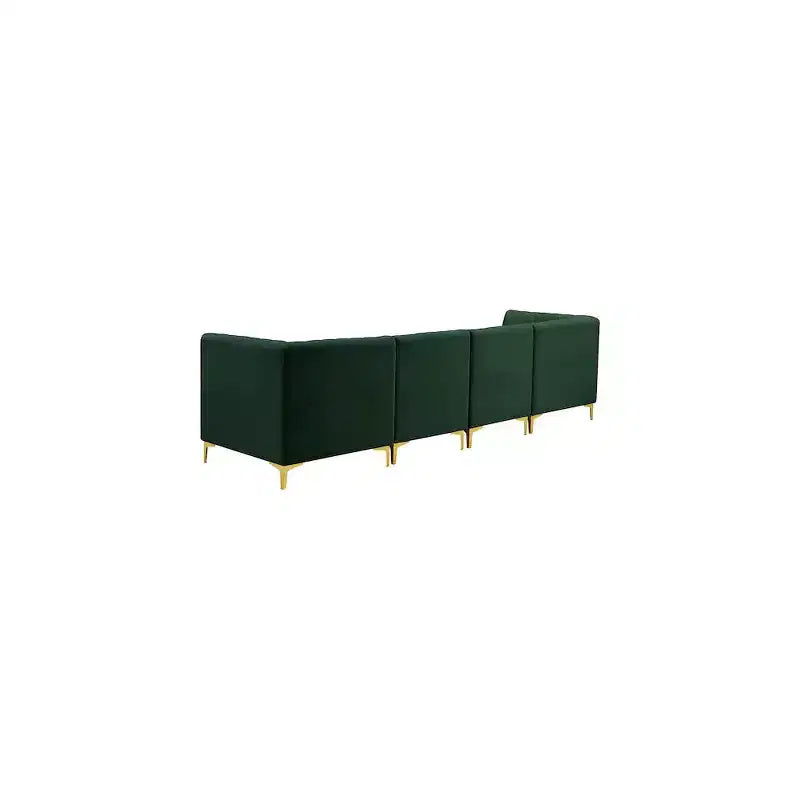 Meridian Furniture, divano componibile Alina in velluto