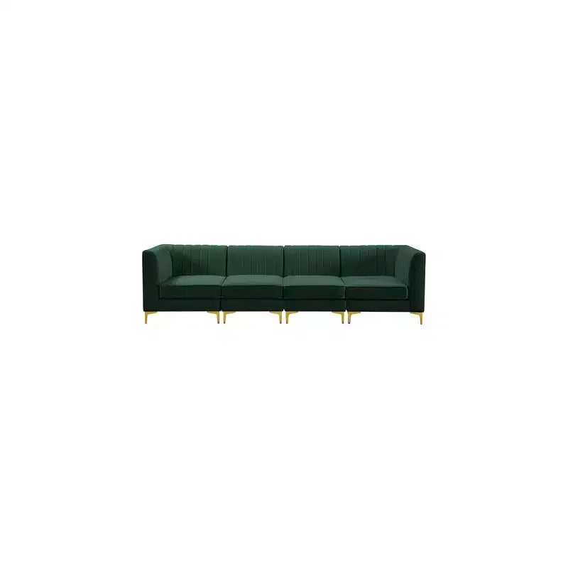 Meridian Furniture, divano componibile Alina in velluto