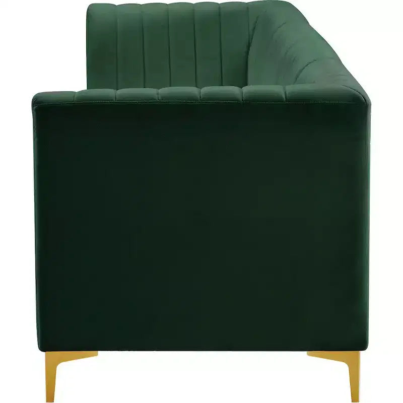 Meridian Furniture, divano componibile Alina in velluto