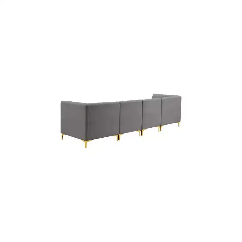 Meridian Furniture, divano componibile Alina in velluto