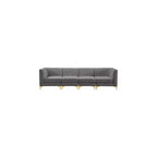 Meridian Furniture, divano componibile Alina in velluto