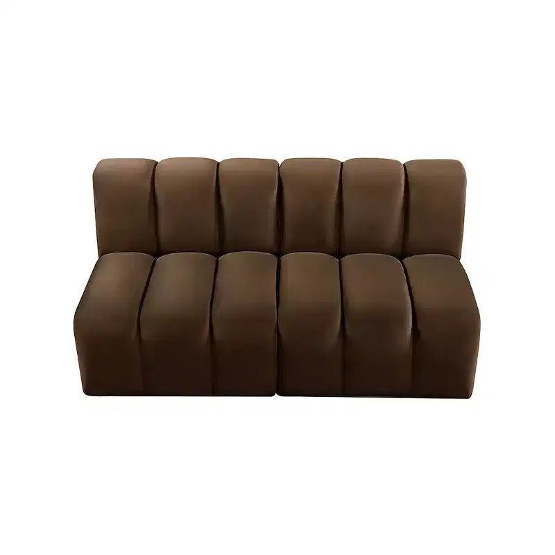 Meridian Furniture, divano modulare in velluto Arc