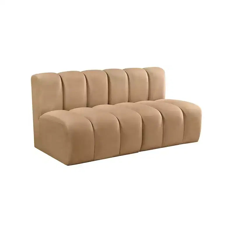 Meridian Furniture, divano modulare in velluto Arc