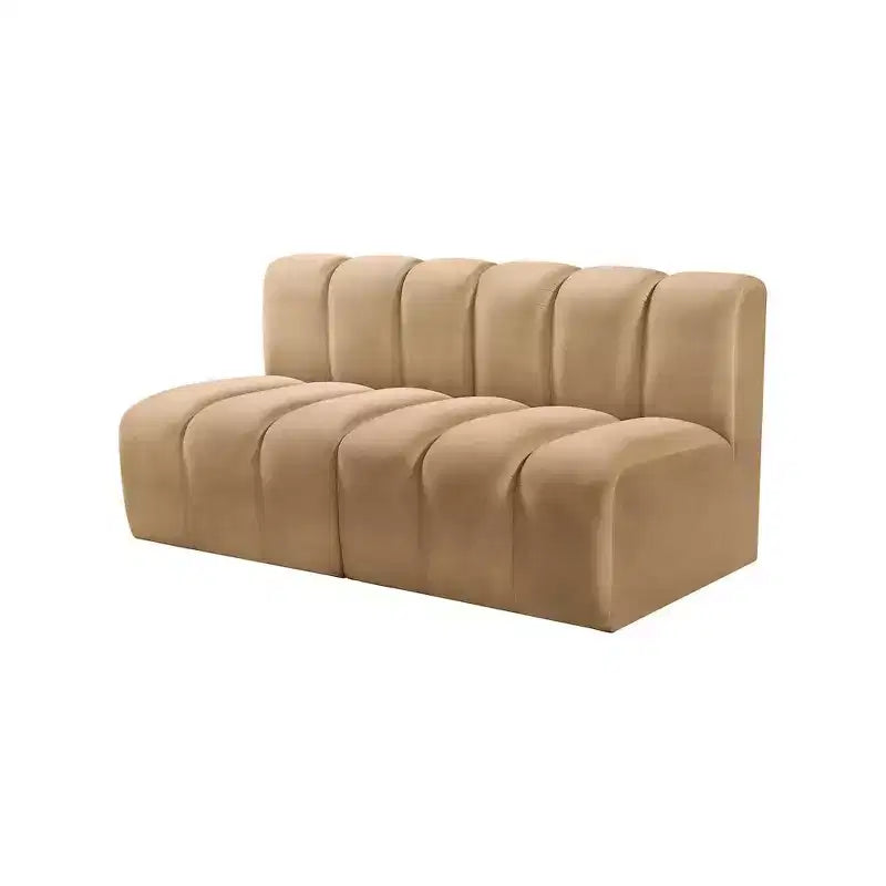 Meridian Furniture, divano modulare in velluto Arc
