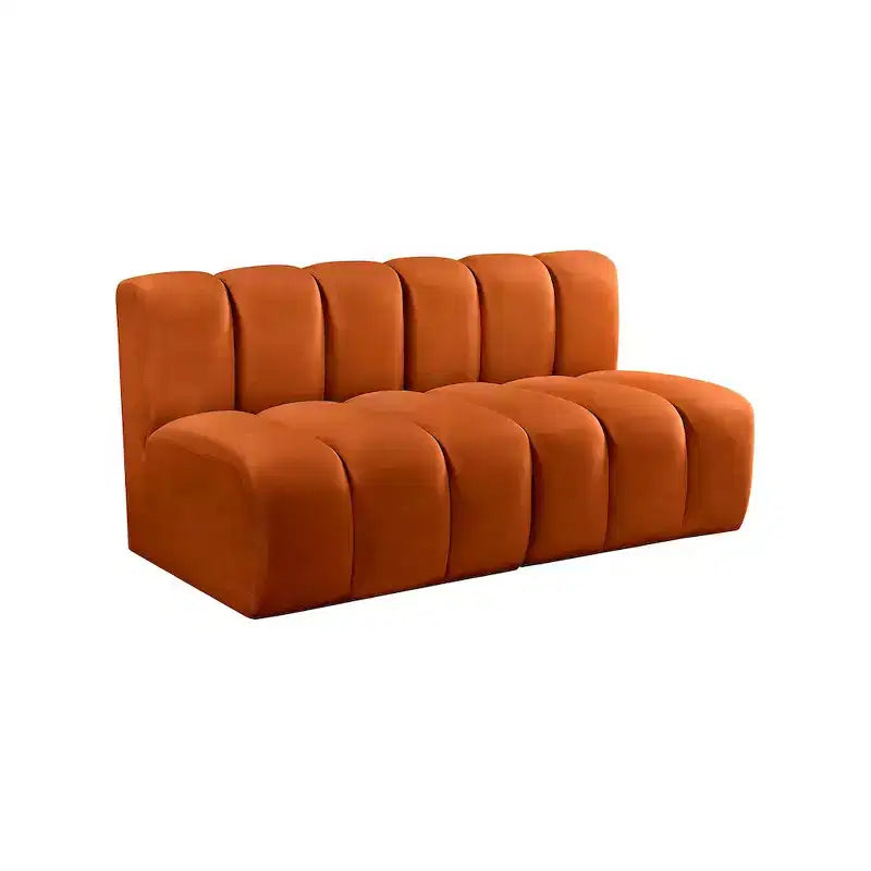 Meridian Furniture, divano modulare in velluto Arc