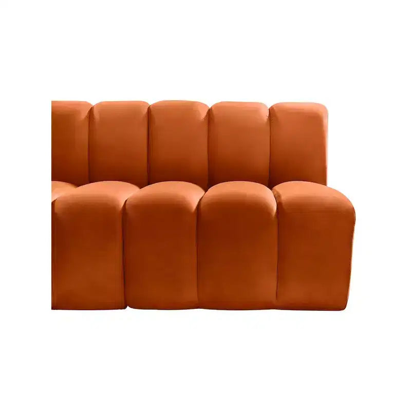 Meridian Furniture, divano modulare in velluto Arc