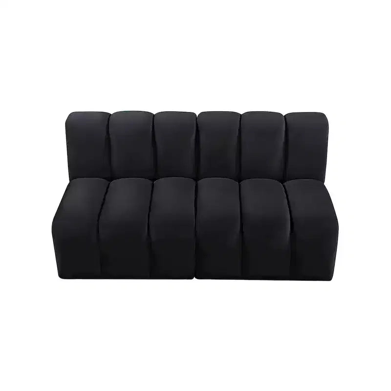 Meridian Furniture, divano modulare in velluto Arc