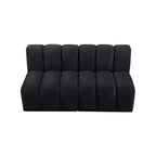 Meridian Furniture, divano modulare in velluto Arc