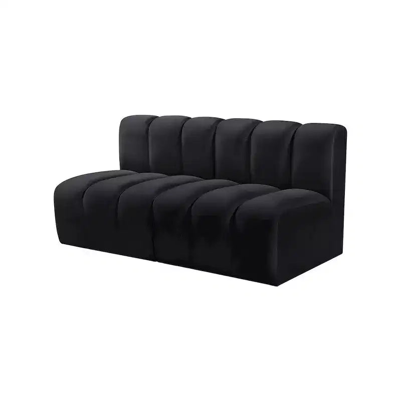 Meridian Furniture, divano modulare in velluto Arc