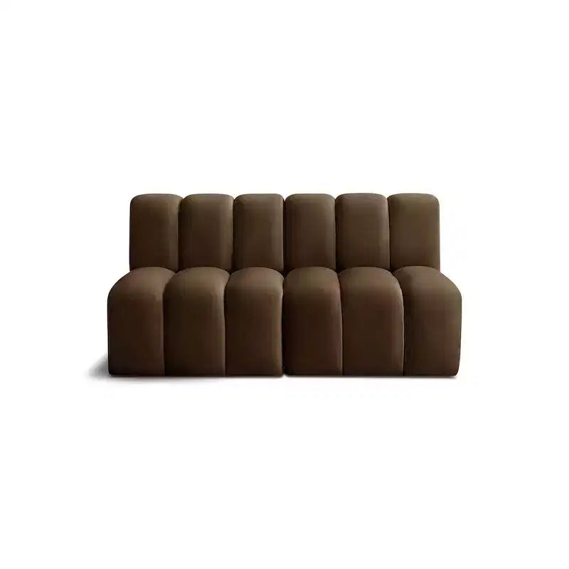 Meridian Furniture, divano modulare in velluto Arc