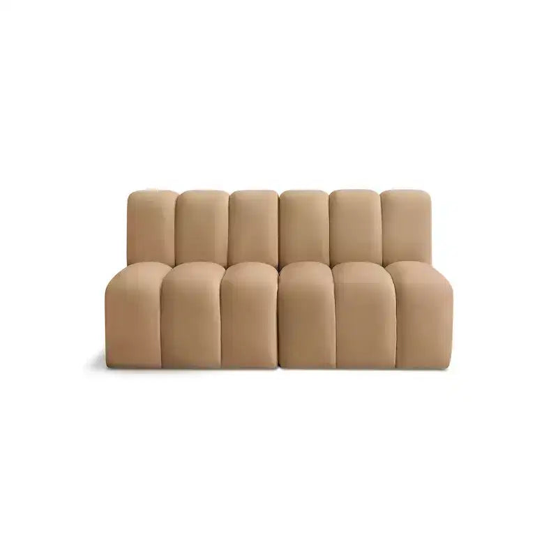 Meridian Furniture, divano modulare in velluto Arc