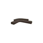 Divano componibile Meridian Furniture Arc in tessuto bouclé marrone