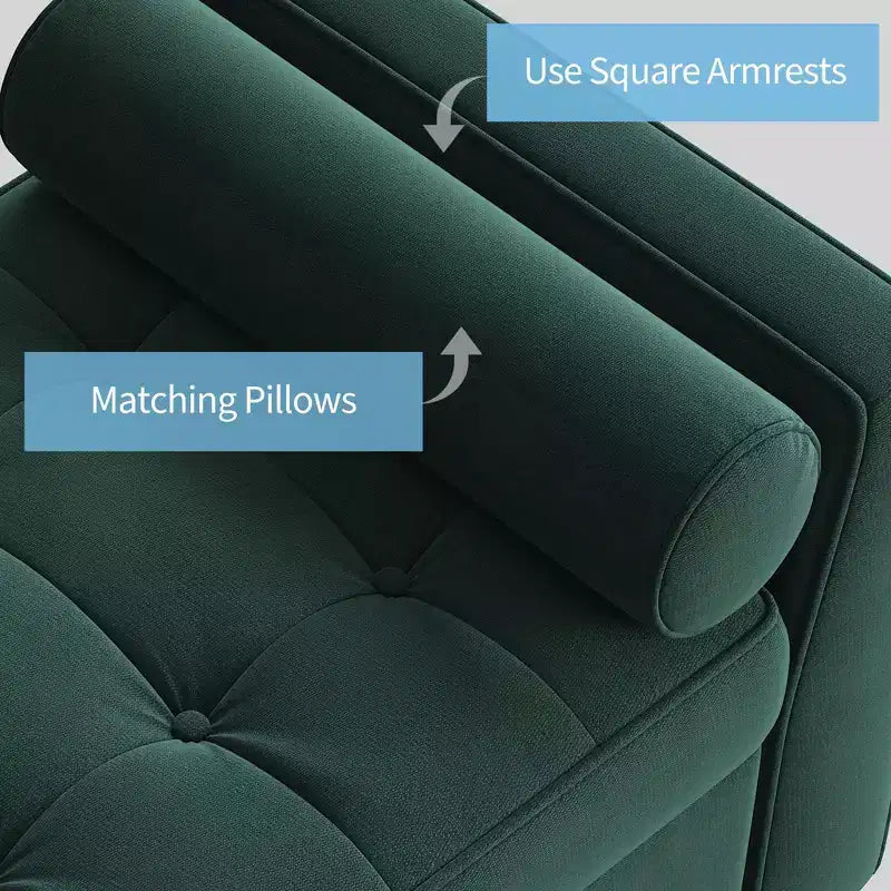 Panca portaoggetti con poggiapiedi da 118 cm – Panca da letto imbottita con design capitonné per camera da letto, ingresso