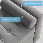 Panca portaoggetti con poggiapiedi da 118 cm – Panca da letto imbottita con design capitonné per camera da letto, ingresso