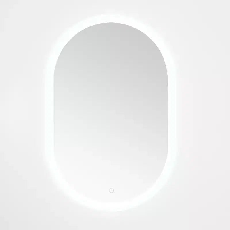 Specchio ovale a LED in alluminio Wes 24 - LMR1009 - Argento/Bianco - Safavieh