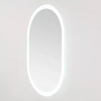 Specchio ovale a LED in alluminio Wes 24 - LMR1009 - Argento/Bianco - Safavieh