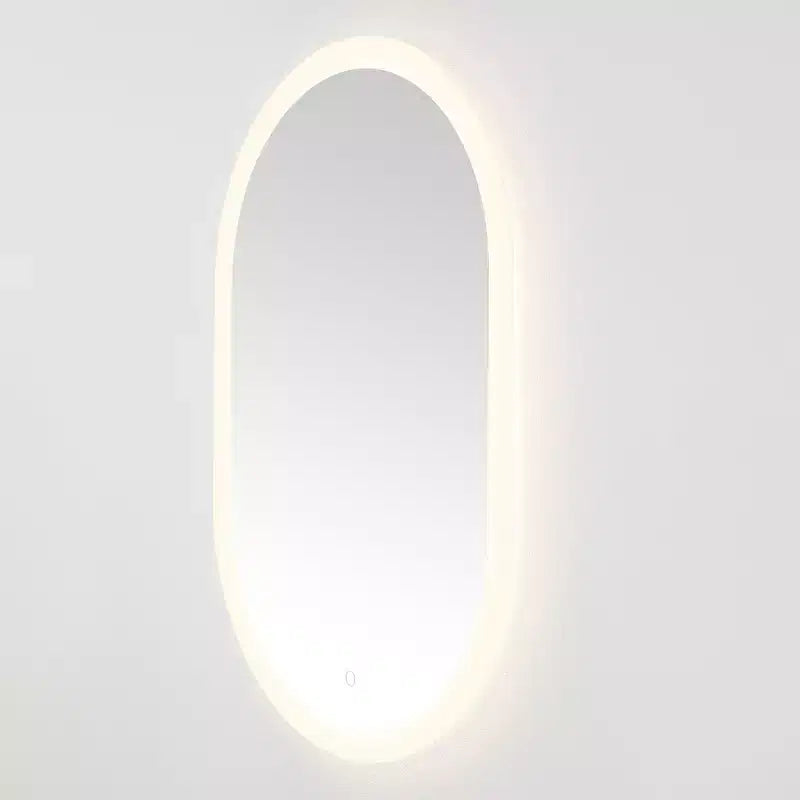 Specchio ovale a LED in alluminio Wes 24 - LMR1009 - Argento/Bianco - Safavieh