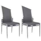 Chintaly Imports, Sedia con schienale mobile contemporanea - Set da 2