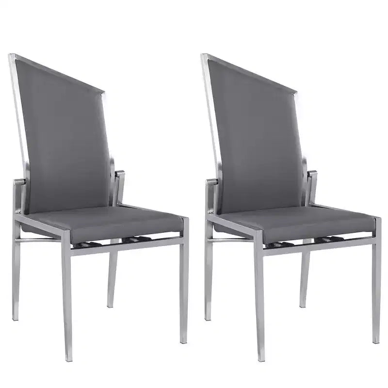Chintaly Imports, Sedia con schienale mobile contemporanea - Set da 2