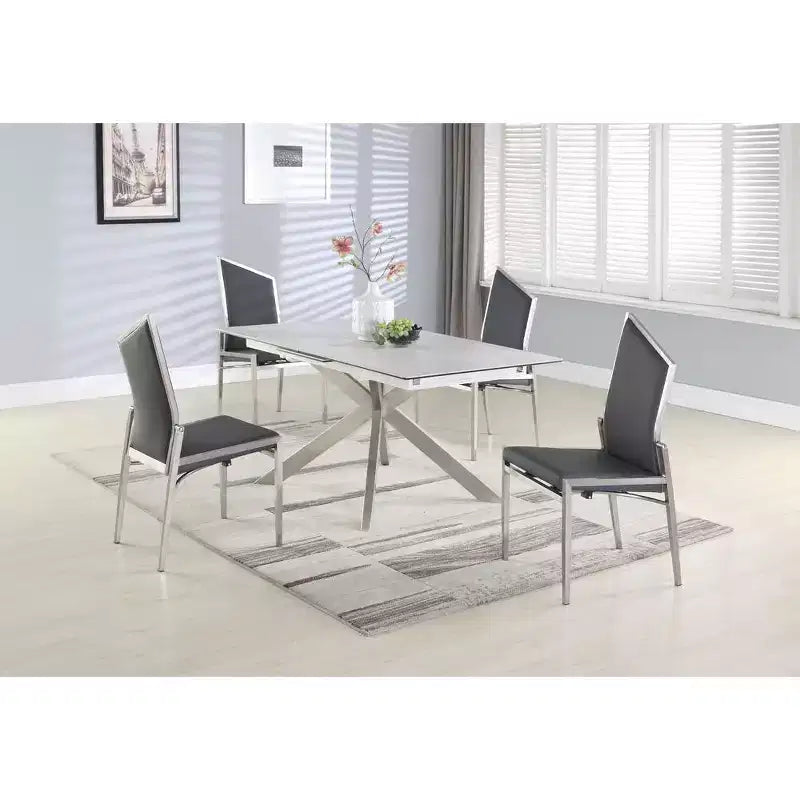 Chintaly Imports, Sedia con schienale mobile contemporanea - Set da 2