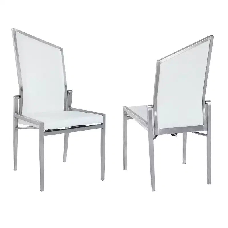 Chintaly Imports, Sedia con schienale mobile contemporanea - Set da 2