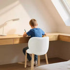 Sedia da trucco carina con schienale a cuore, Sgabello da trucco moderno in tessuto Teddy per spogliatoio, ufficio, camera da letto, sala da pranzo e soggiorno