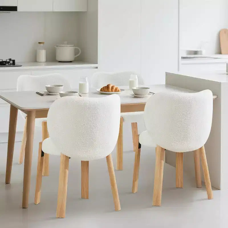 Sedia da trucco carina con schienale a cuore, Sgabello da trucco moderno in tessuto Teddy per spogliatoio, ufficio, camera da letto, sala da pranzo e soggiorno