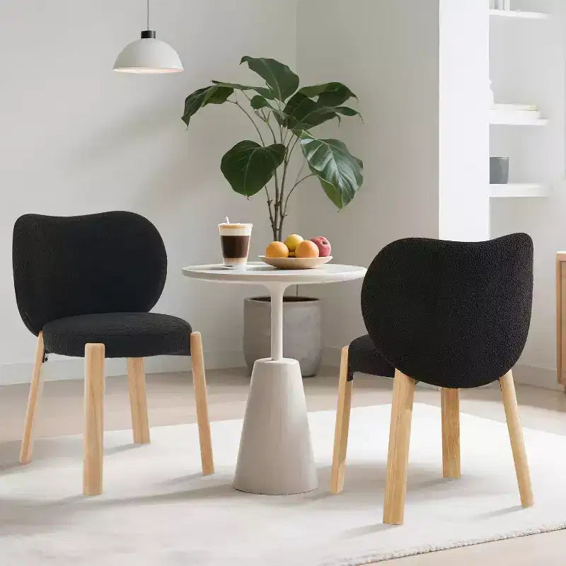Sedia da trucco carina con schienale a cuore, Sgabello da trucco moderno in tessuto Teddy per spogliatoio, ufficio, camera da letto, sala da pranzo e soggiorno