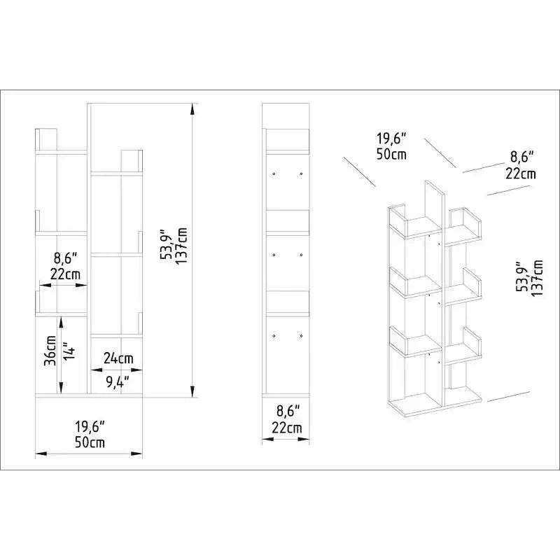 Decorotika, Scaffale Luisa - Rovere Zaffiro