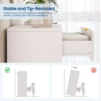 Cassettiera a 4 cassetti per camera da letto, comò in legno da 80 cm con maniglia dorata, organizer, comò per camera da letto e corridoio