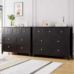 Comò a 7 cassetti per TV da 48 pollici, mobili organizer in legno moderni per soggiorno, camera da letto, ripostiglio, ufficio domestico
