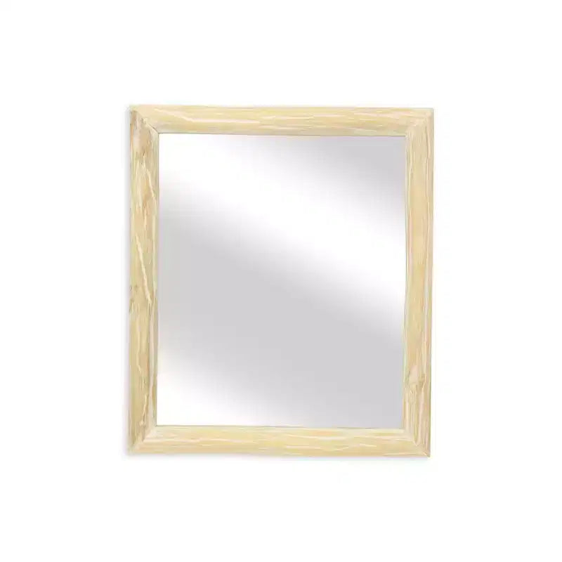 HomeRoots 20 Natural Solid Wood Accent Mirror
