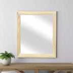 HomeRoots Specchio decorativo 20 in legno massello naturale