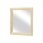 HomeRoots Specchio decorativo 20 in legno massello naturale