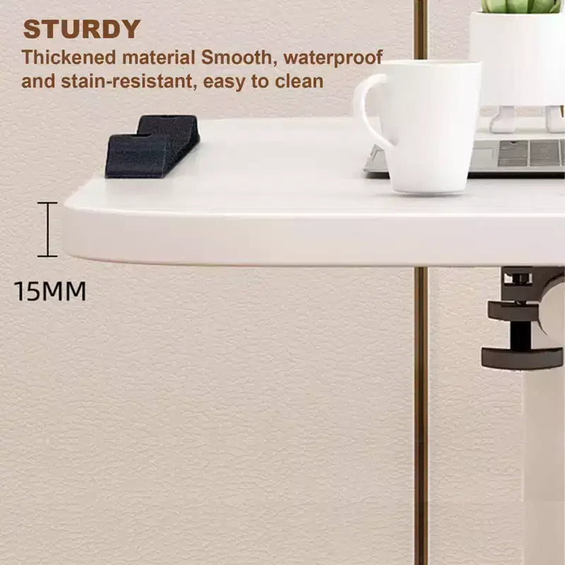 Tavolo con ruote - Scrivania portatile regolabile in altezza con ruote, tavolino laterale per l'home office