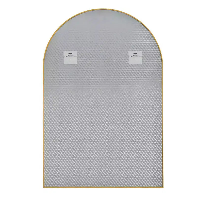 HomeRoots 39 Specchio da bagno con cornice in metallo dorato a forma di arco