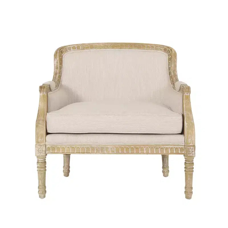 Poltrona Christopher Knight Home Tamarisk in tessuto stile francese antico