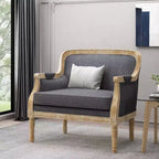 Poltrona Christopher Knight Home Tamarisk in tessuto stile francese antico