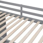 Letto a soppalco intero in pile orsetto con mensola portaoggetti e cassetti, letto a soppalco alto in legno con scrivania versatile per camera da letto