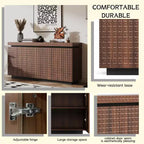 GDFStudio Orin 58.3 Credenza Moderna Testurizzata a Buffet con 4 Ante e 2 Ripiani