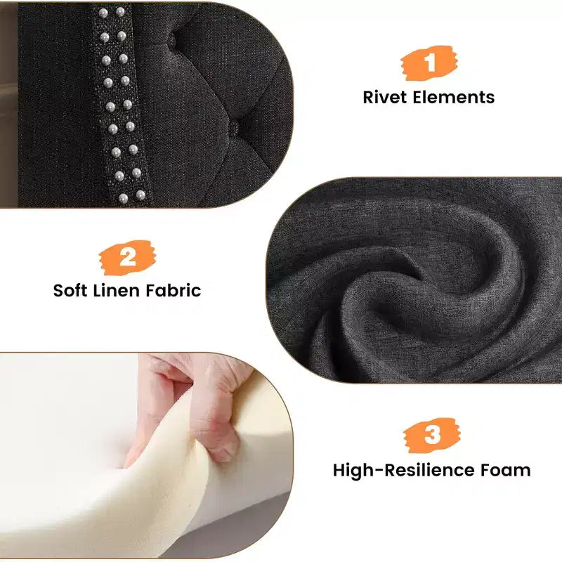 Struttura letto, letto a piattaforma con testiera alettata rivestita in velluto - Supporto a doghe in legno, nessun box spring necessario, facile montaggio