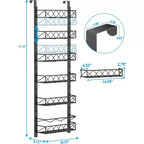 Dispensa a 6 ripiani da appendere alla porta, organizer da dispensa da appendere alla porta, scaffale da appendere per armadietto, ripiani organizer per spezie di grande capacità per la cucina