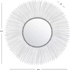Specchio Jaslene - 35.3 x 35.3 - MRR3045 - Argento - Safavieh