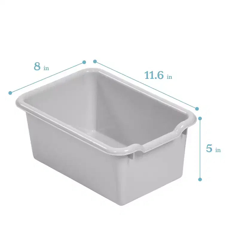 ECR4Kids Streamline - Mobiletto a 15 Scomparti con 15 Contenitori a Cesto, 3x5, Mobili per Bambini