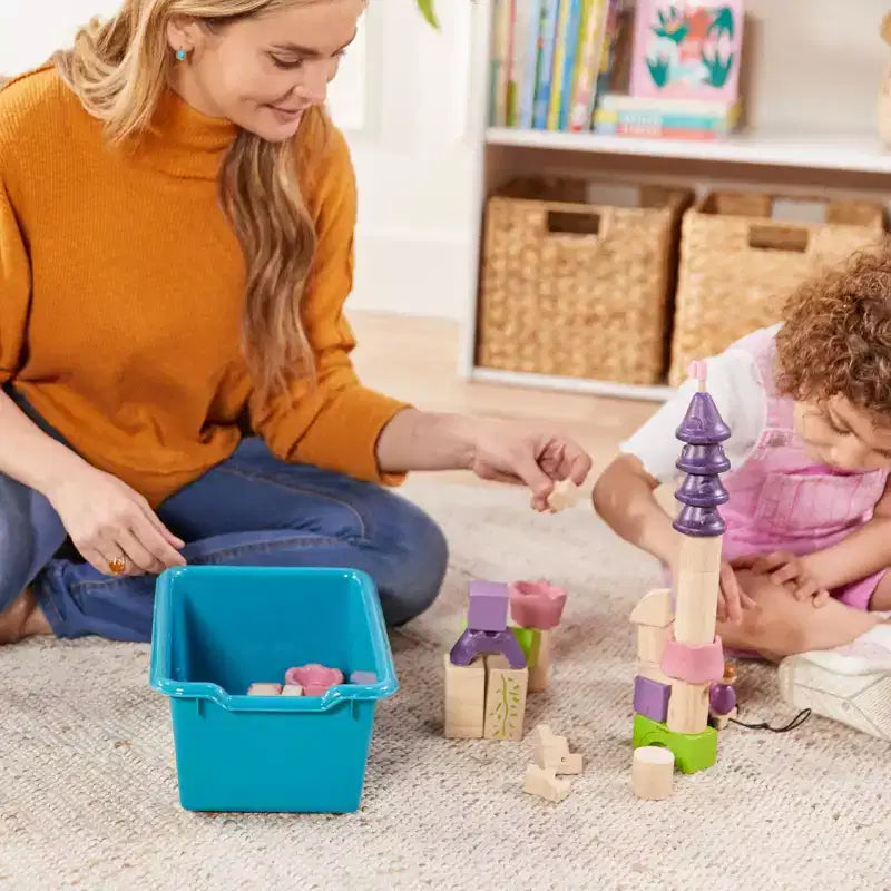 ECR4Kids Streamline - Mobiletto a 15 Scomparti con 15 Contenitori a Cesto, 3x5, Mobili per Bambini