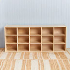 ECR4Kids Streamline - Mobiletto a 15 Scomparti con 15 Contenitori a Cesto, 3x5, Mobili per Bambini