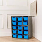 Mobile a 15 Scomparti ECR4Kids Streamline e 15 Contenitori con Apertura Frontale, 5x3, Mobili per Bambini