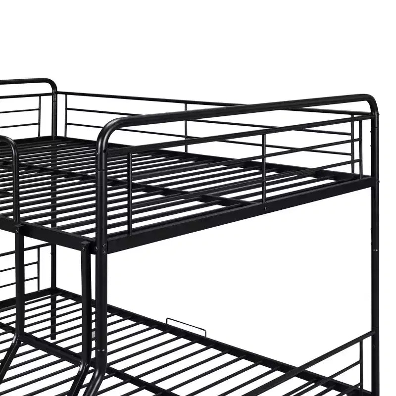 Letto a castello in metallo Full XL sopra Queen con 2 cassetti, telaio letto a castello resistente per bambini, ragazzi e adulti