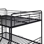 Letto a castello in metallo Full XL sopra Queen con 2 cassetti, telaio letto a castello resistente per bambini, ragazzi e adulti